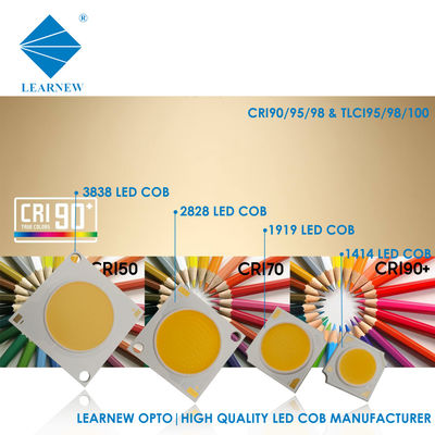 High Cri 1414 2828 3838 4046 6500k 36v Cob Led Chips Hạt nhôm đồng nền cho mật độ cao