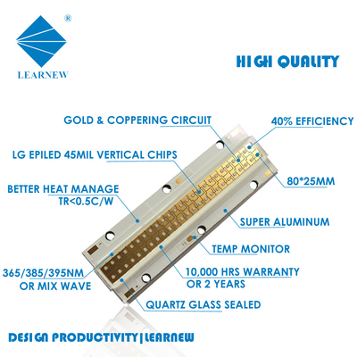 Chips LED năng lượng quang cao UV màu tím sáng 254 Nm