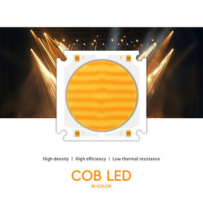 Chip LED COB hai màu công suất cao 200W+200W Chuyên Nghiệp 55X55MM 72-76V COB Trắng Ấm MÁT cho Chiếu Sáng Phim Quảng Cáo