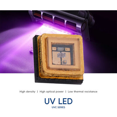 Đèn LED UVC 3535 3W SMD Hiệu suất cao 500mA Diode LED UVC SMD 265nm Hiệu suất cao 110mW 275nm Diệt khuẩn nước và không khí