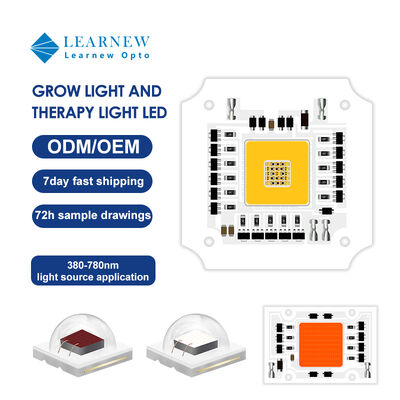 100w 7070 Kháng nhiệt thấp GROW LED COB cho ánh sáng phát triển thực vật